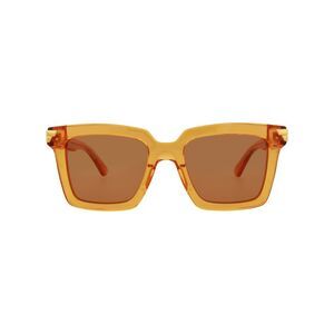 Bottega Veneta Square-Frame Acetate Sunglasses Orange Womens